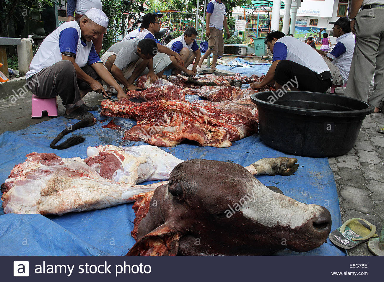 Medan, Sumatra, Indonesien. 5. Oktober 2014. Indonesische 